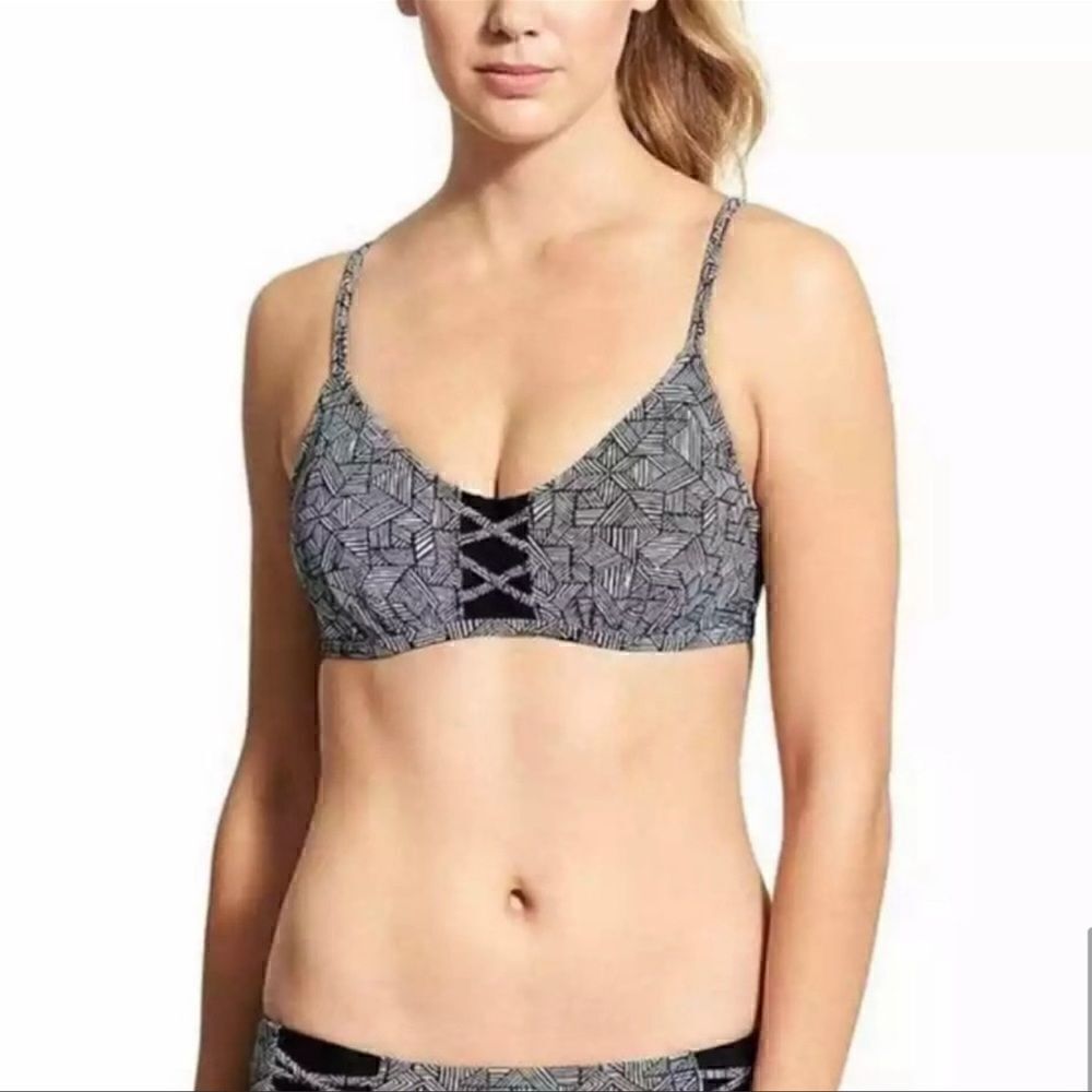Athleta Laguna Criss Cross Swim Top bikini 36 B/C